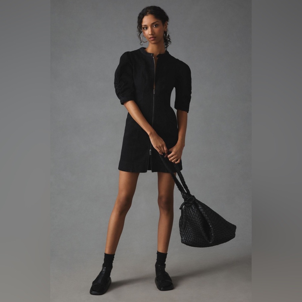 Anthropologie Black Mini Dress